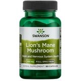 Swanson Full Spectrum Lion?s Mane Mushroom (ciuperca Coama Leului), 500 mg, 60 capsule